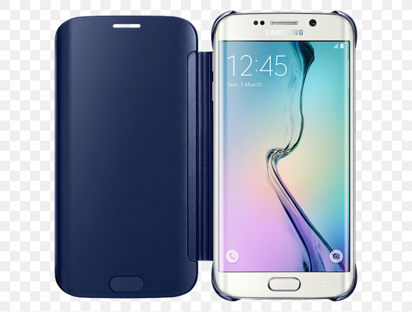 Samsung Galaxy S6 Edge Mobile Phone Accessories Telephone Screen Protectors, PNG, 640x621px, Samsung Galaxy S6 Edge, Case, Clamshell Design, Communication Device, Electric Blue Download Free