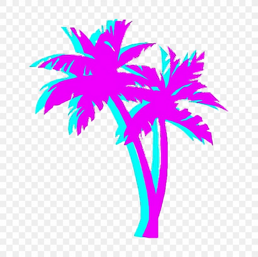 Vaporwave Palm Trees T Shirt Image Png 1584x1584px Vaporwave