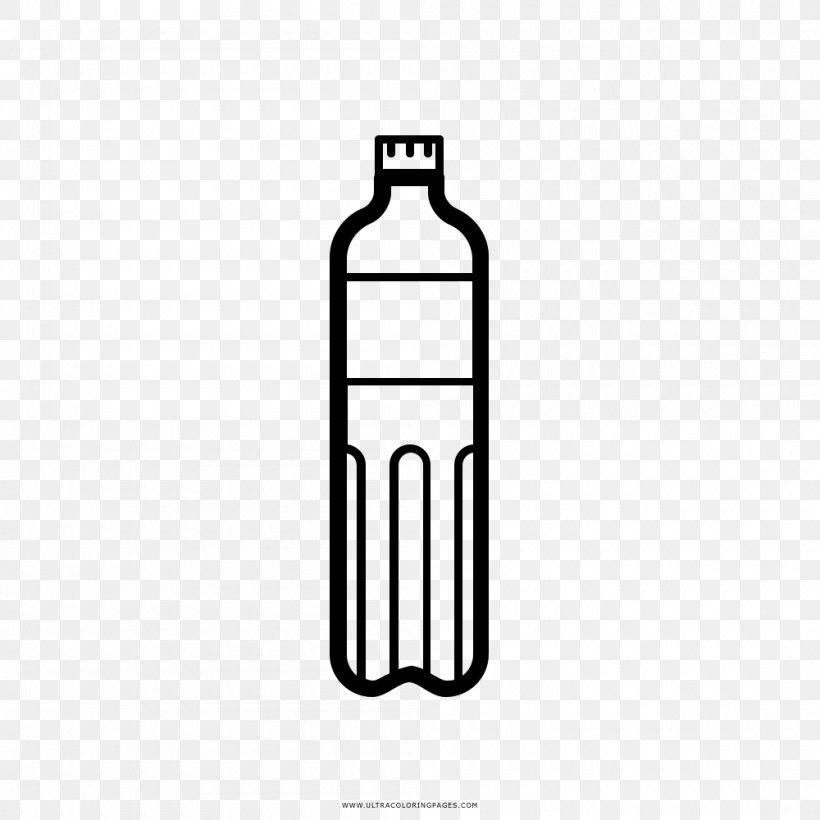 Water Bottles Plastic Bottle Recycling, PNG, 1000x1000px, Water Bottles, Black And White, Bottle, Bung, Coloring Book Download Free