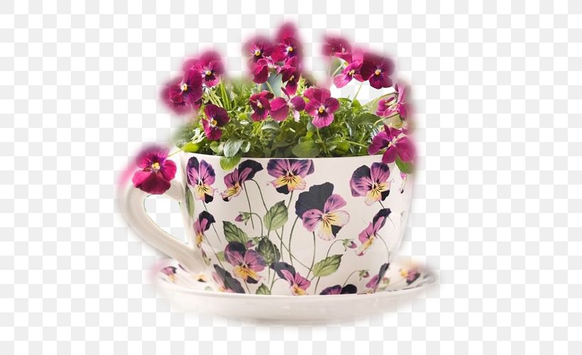 Teacup Flowerpot Saucer Vase, PNG, 500x500px, Teacup, Artificial Flower, Cachepot, Cup, Cut Flowers Download Free