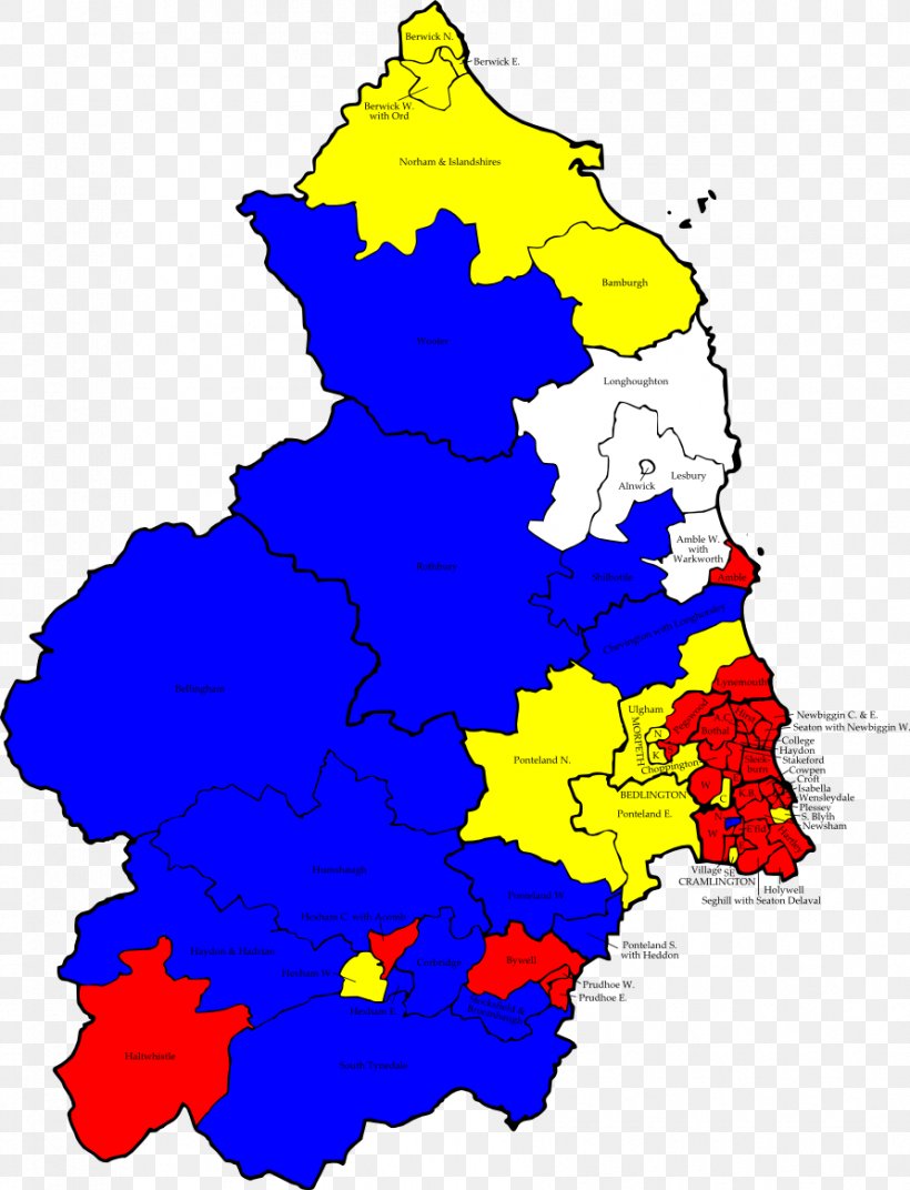 Northumberland County Council Election, 2001 Northumbria Police Map Wards And Electoral Divisions Of The United Kingdom, PNG, 892x1167px, Northumberland, Area, Electoral District, England, Map Download Free