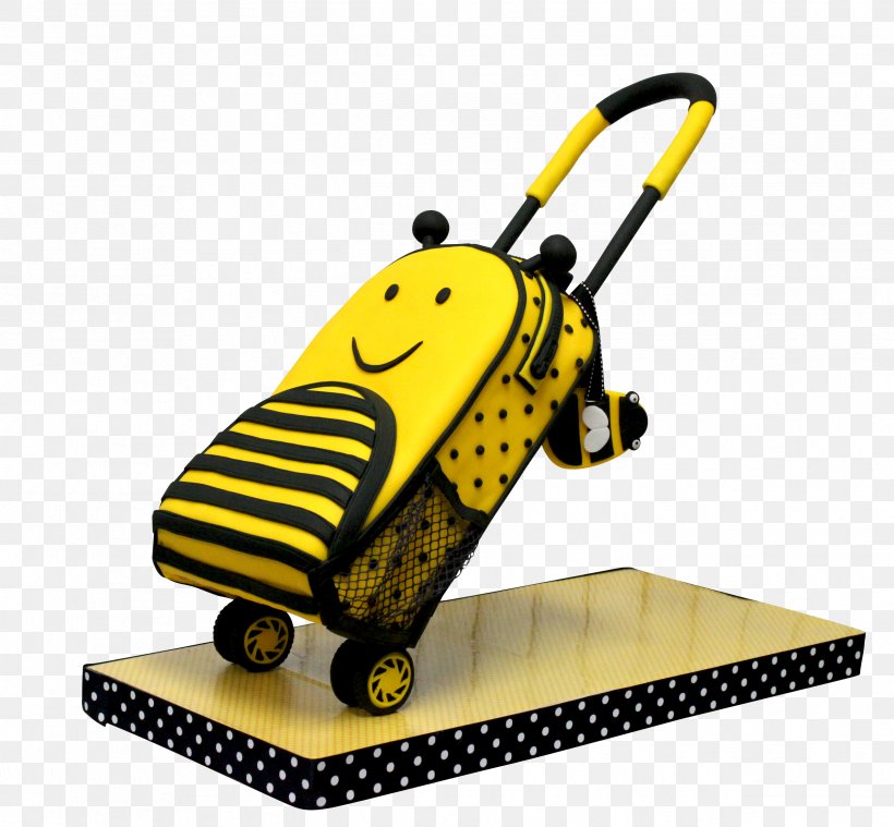 Bee Trolley Ice Cream Cake Sugar, PNG, 2488x2304px, Bee, Bag, Baggage, Box, Cake Download Free