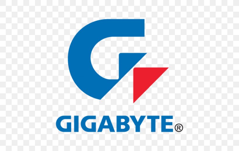 Gigabyte Technology Graphics Cards & Video Adapters Motherboard Logo GeForce, PNG, 518x518px, Gigabyte Technology, Aorus, Area, Blue, Brand Download Free