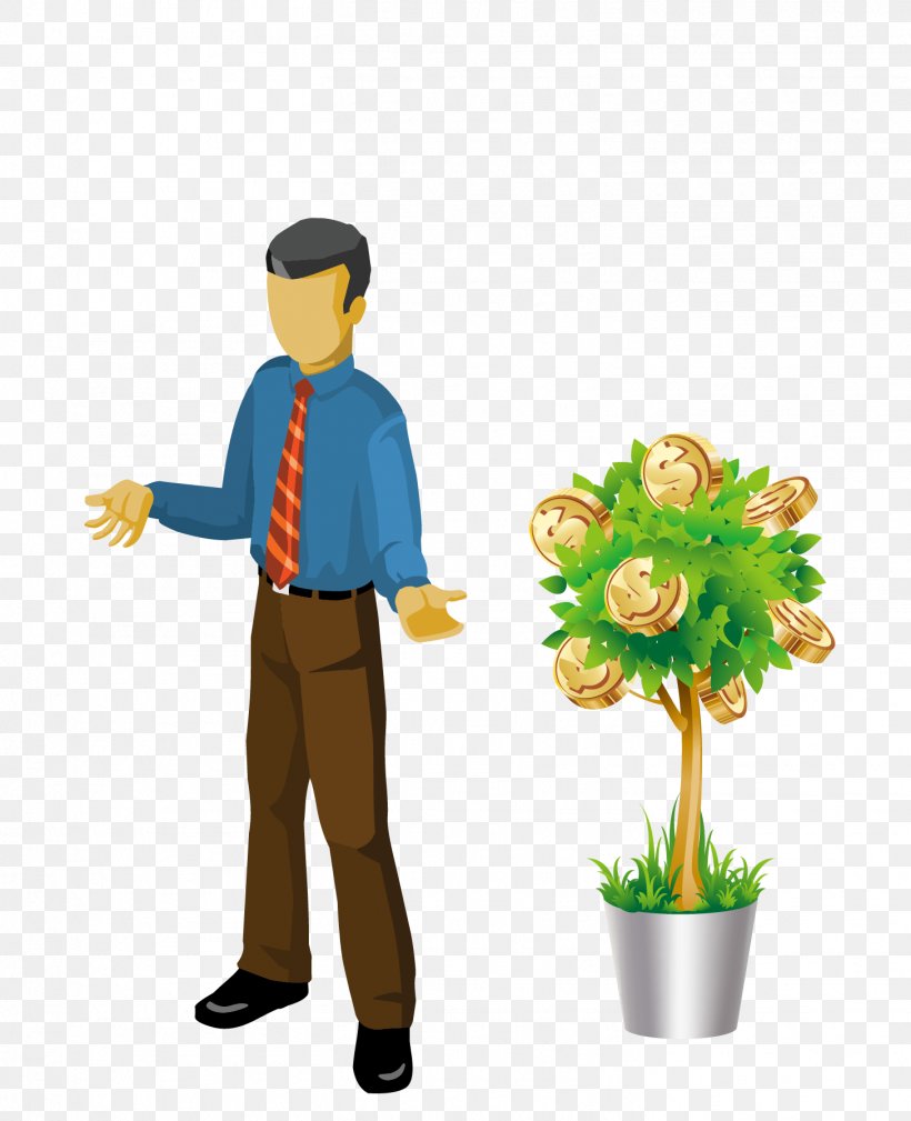 Vector Businessman Show Off Their Wealth, PNG, 1457x1793px, Watercolor, Cartoon, Flower, Frame, Heart Download Free