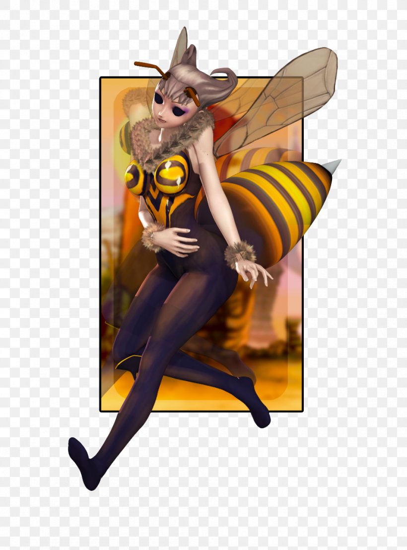 Bee Darkstalkers Capcom Insect Wasp, PNG, 950x1283px, Bee, Capcom, Darkstalkers, Fairy, Fan Art Download Free