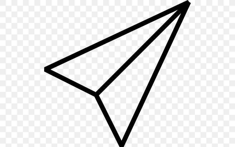 Paper Plane Airplane, PNG, 512x512px, Paper, Advertising, Airplane, Black, Black And White Download Free