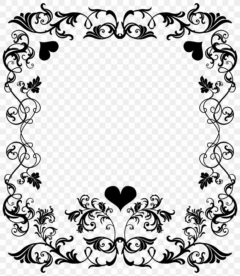Borders And Frames Valentine's Day Portable Network Graphics Clip Art Heart, PNG, 6936x8000px, Borders And Frames, Decorative Borders, February 14, Floral Design, Gift Download Free