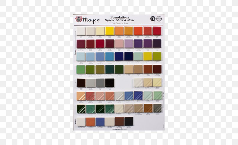 Ceramic Paint Color Chart
