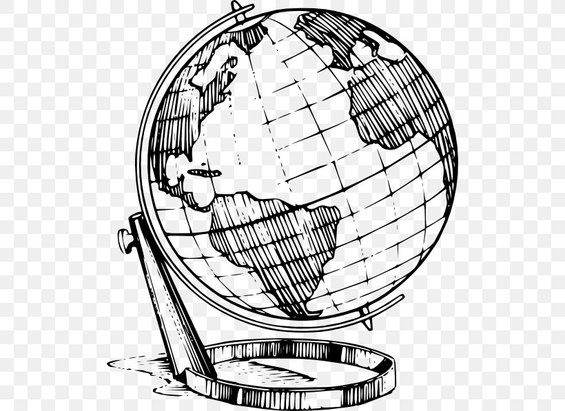 Globe Earth Drawing Sketch, PNG, 510x597px, Globe, Area, Art, Black And White, Drawing Download Free