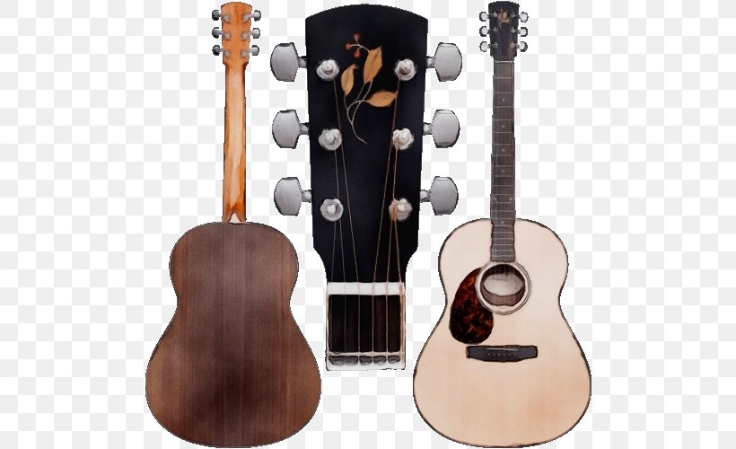 Guitar, PNG, 500x500px, Watercolor, Acoustic Guitar, Acousticelectric Guitar, Bass Guitar, Cello Download Free