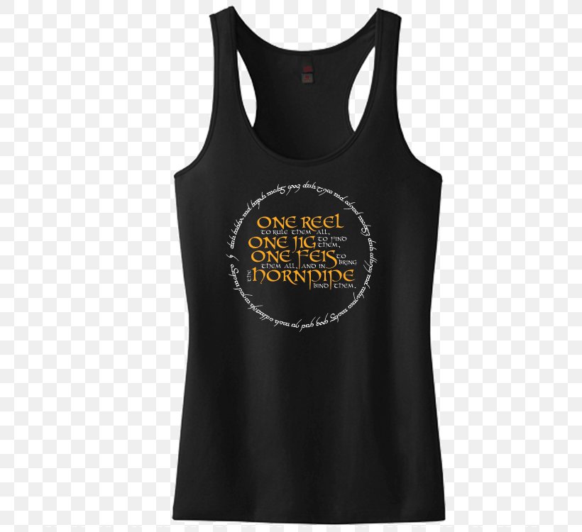 T-shirt Gilets Sleeveless Shirt Top Irish Dance, PNG, 750x750px, Tshirt, Active Tank, Black, Clothing, Dance Download Free