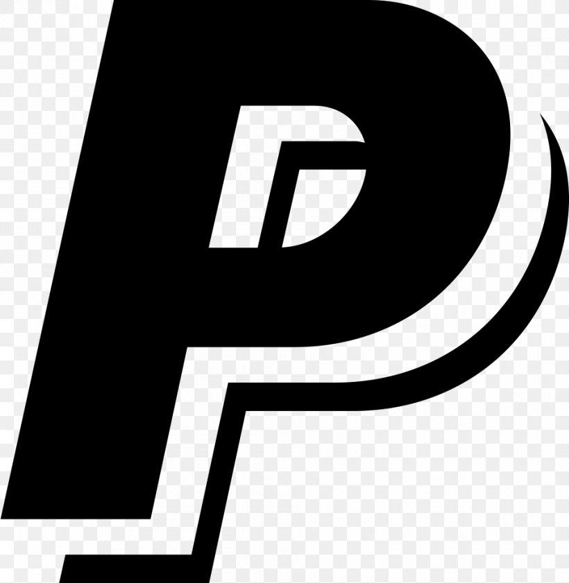 Icon Design Logo PayPal, PNG, 955x980px, Icon Design, Area, Black And White, Brand, Logo Download Free