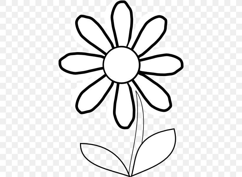 Flower Black And White Free Content Clip Art, PNG, 426x598px, Flower, Area, Artwork, Black, Black And White Download Free