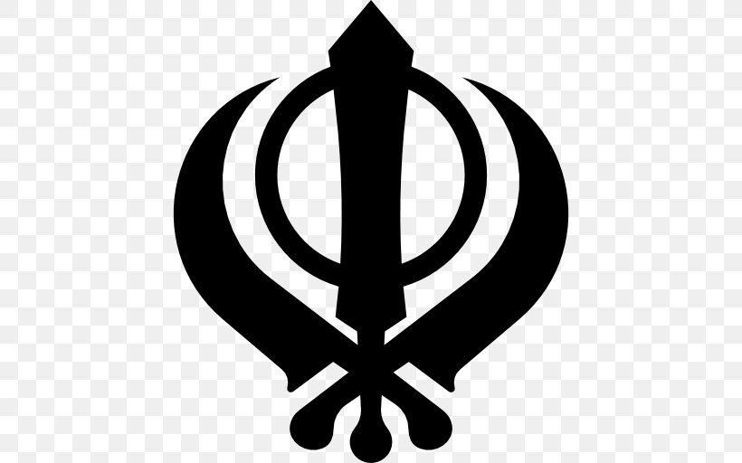 Golden Temple Khanda Sikhism Religious Symbol Religion, PNG, 512x512px, Golden Temple, Black And White, Culture, Ik Onkar, Islam Download Free