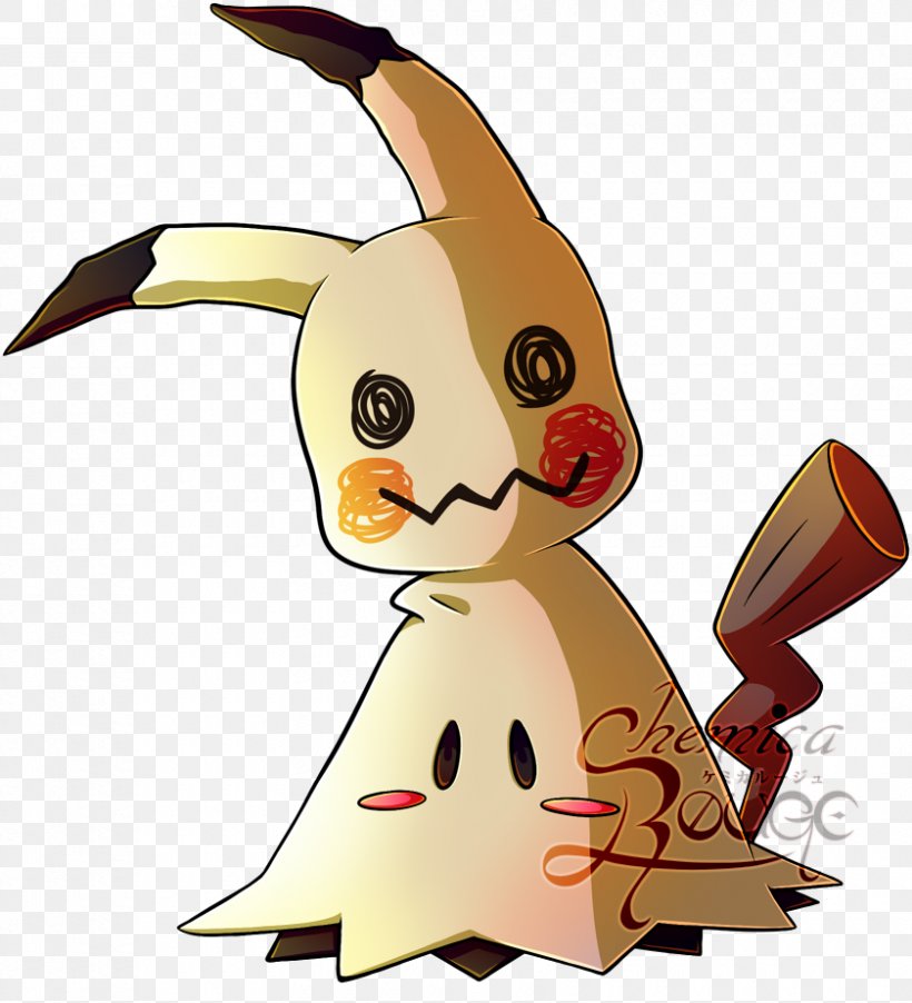 Pokémon Sun And Moon Mimikyu Fan Art Rabbit, PNG, 840x924px, Watercolor, Cartoon, Flower, Frame, Heart Download Free