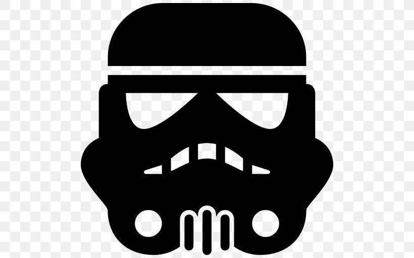 Stormtrooper Anakin Skywalker Star Wars Clip Art, PNG, 512x512px, Stormtrooper, Anakin Skywalker, Black And White, Bone, Death Star Download Free