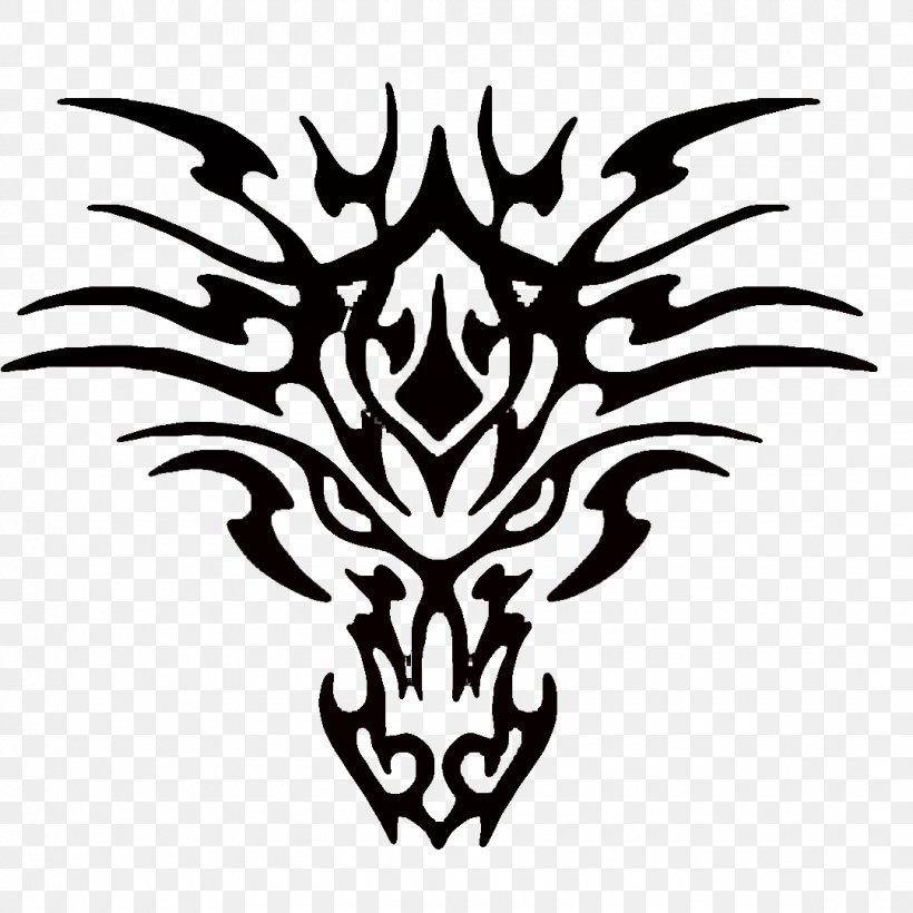 Tattoo Drawing Clip Art, PNG, 1080x1080px, Tattoo, Black, Black And White, Branch, Chinese Dragon Download Free
