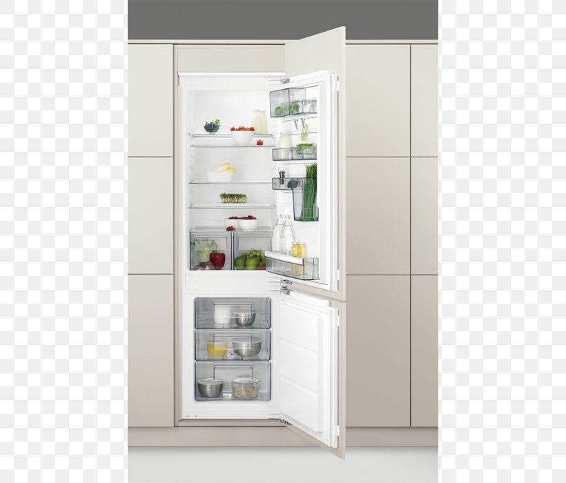 AEG SCB61824LF Refrigerator-Freezer, White Heureka.sk Freezers, PNG, 700x700px, Refrigerator, Aeg, Bathroom Accessory, Bathroom Cabinet, Candy Download Free