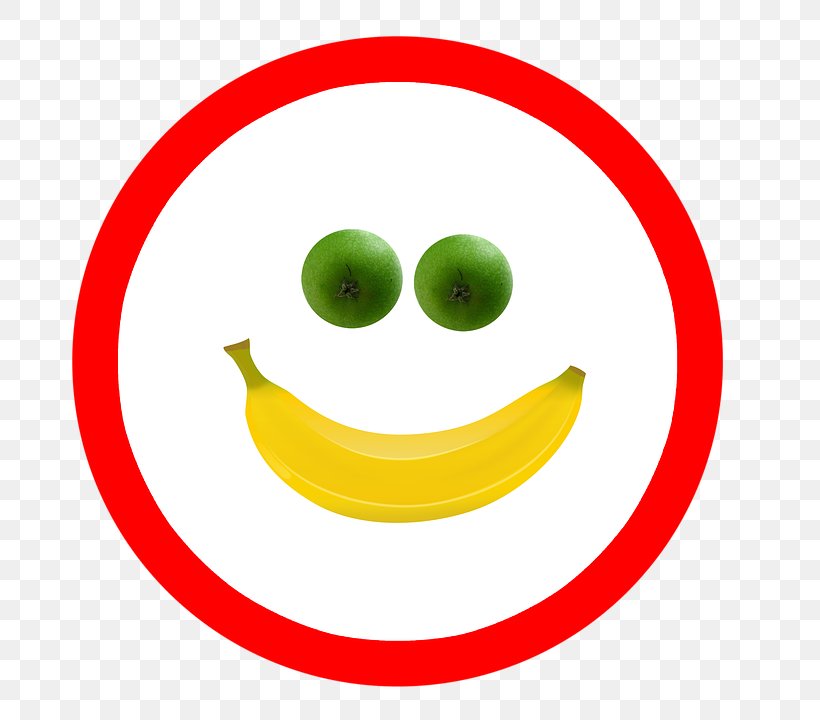 Banana Smiley Fruit Food Emoticon, PNG, 720x720px, Banana, Apple, Emoticon, Food, Fruit Download Free