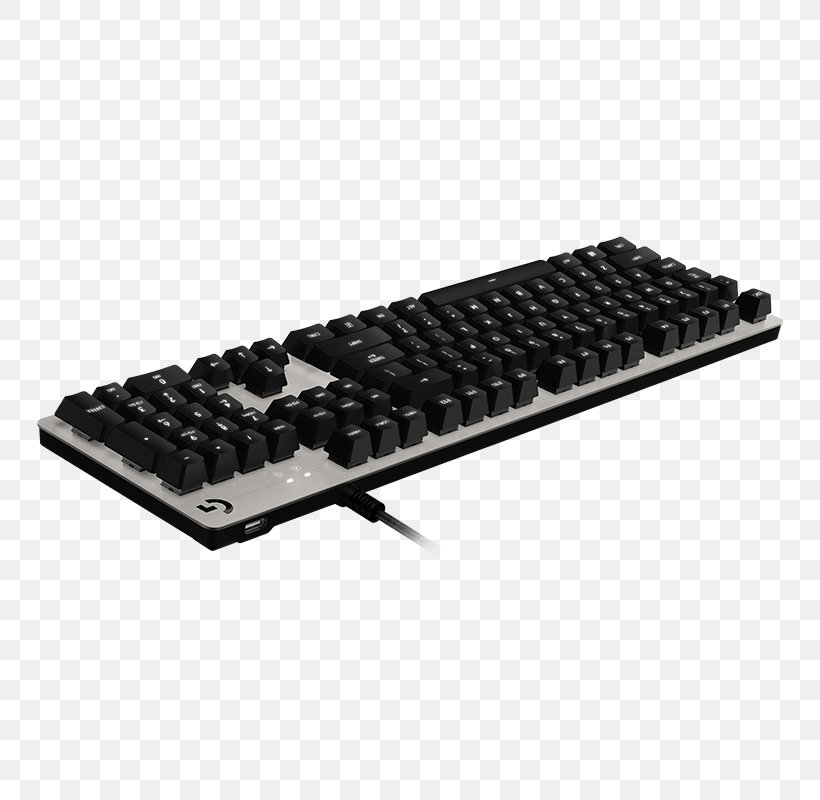 Computer Keyboard Logitech G413 Mechanical Backlit Gaming Keyboard Logitech G413 Wired Keyboard, PNG, 800x800px, Computer Keyboard, Backlight, Computer Component, Gaming Keypad, Hardware Download Free