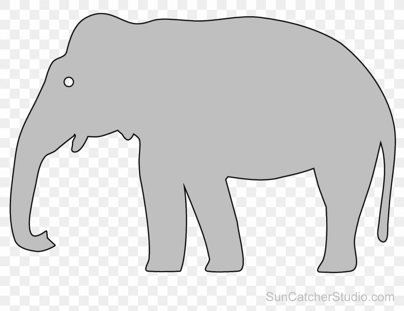 Indian Elephant African Elephant Cattle Wildlife Mammal, PNG, 1768x1362px, Indian Elephant, African Elephant, Animal, Black And White, Carnivora Download Free