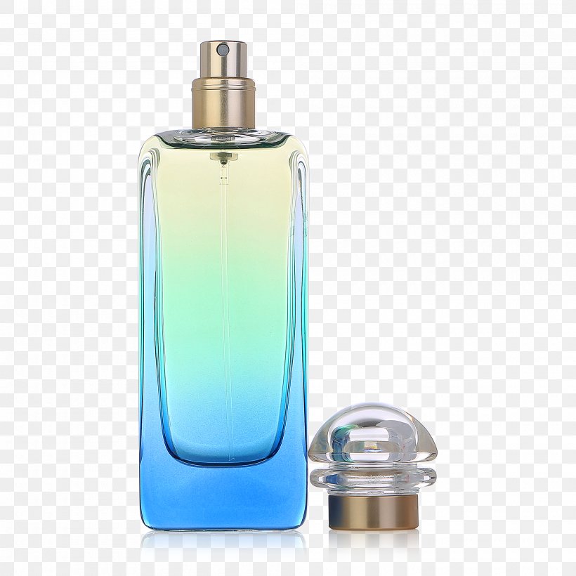 Perfume Bottle Blue, PNG, 2000x2000px, Perfume, Blue, Bottle, Color, Designer Download Free