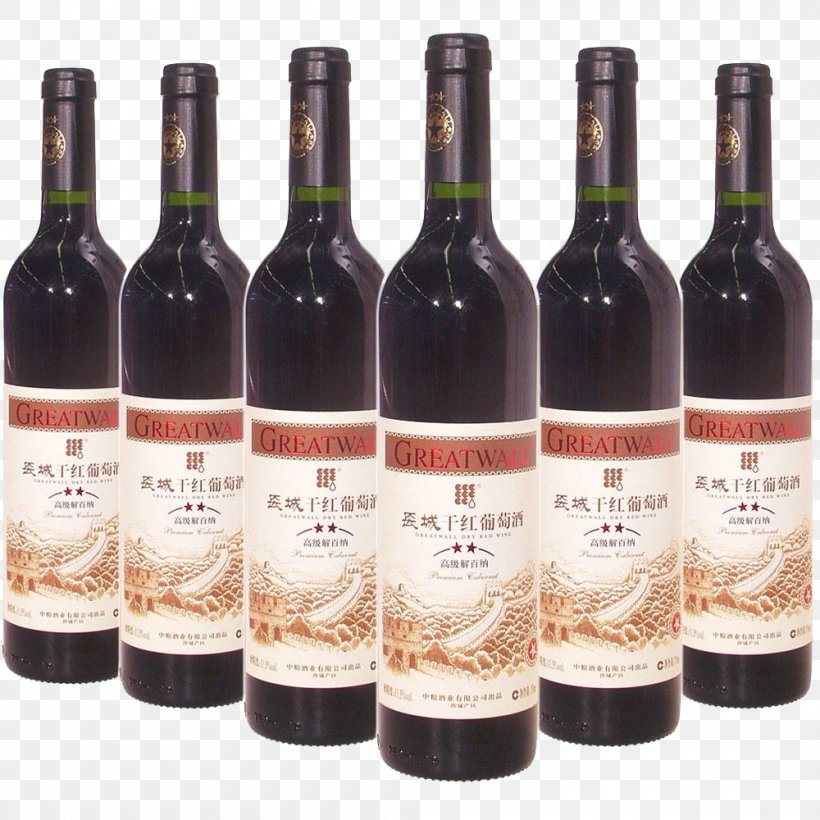 Red Wine Dessert Wine Cabernet Sauvignon Great Wall Of China, PNG, 1000x1000px, Red Wine, Alcoholic Beverage, Bottle, Cabernet Sauvignon, Dessert Wine Download Free