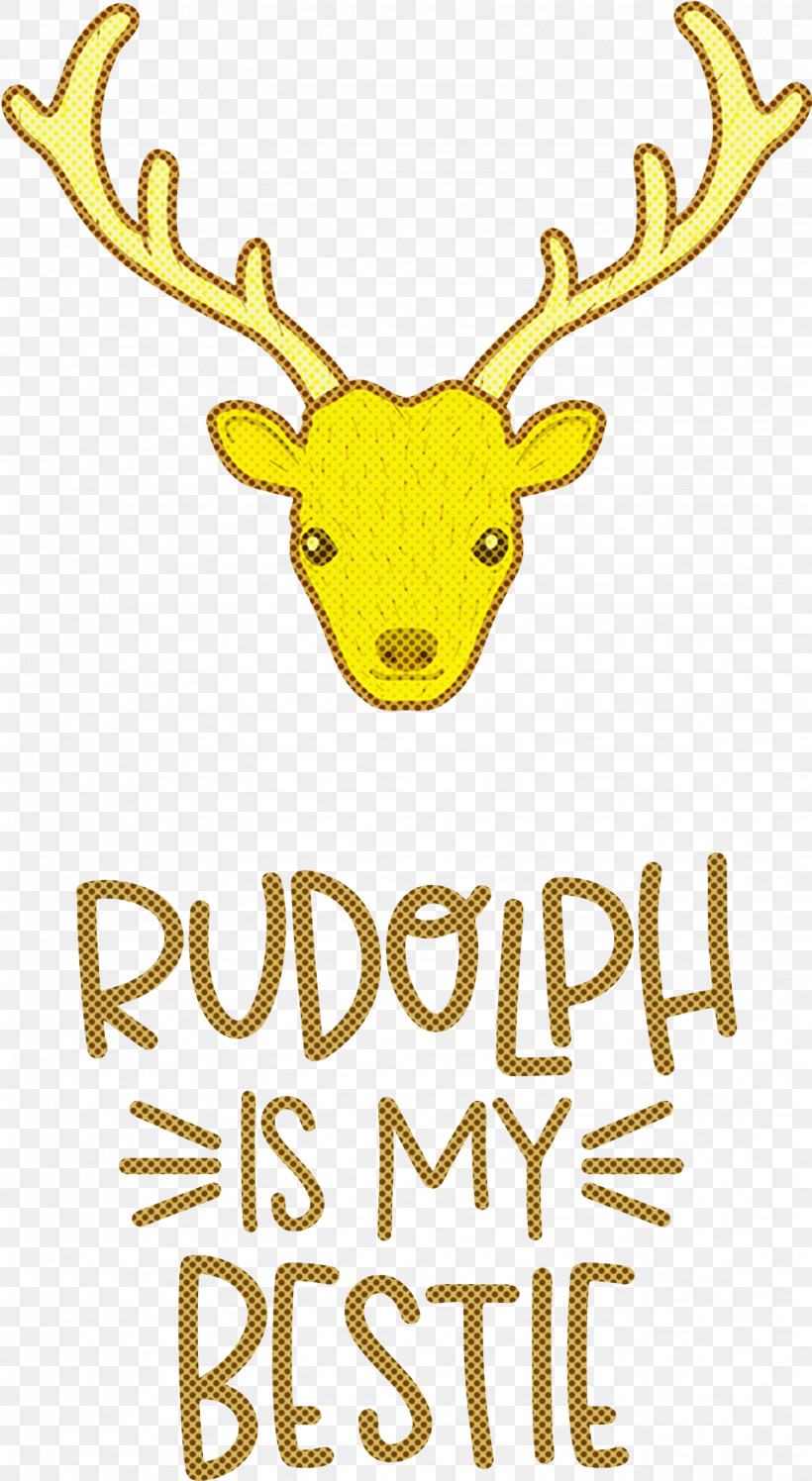Rudolph Is My Bestie Rudolph Deer, PNG, 1644x3000px, Rudolph Is My Bestie, Animal Figurine, Antler, Christmas, Deer Download Free