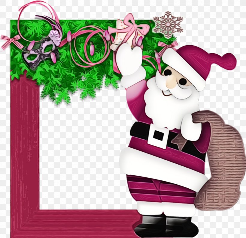 Santa Claus, PNG, 1200x1162px, Christmas Frame, Cartoon, Christmas, Christmas Border, Christmas Decor Download Free