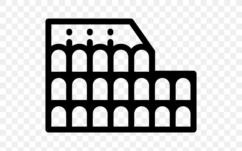Colosseum Clip Art, PNG, 512x512px, Colosseum, Architecture, Area, Black And White, Brand Download Free