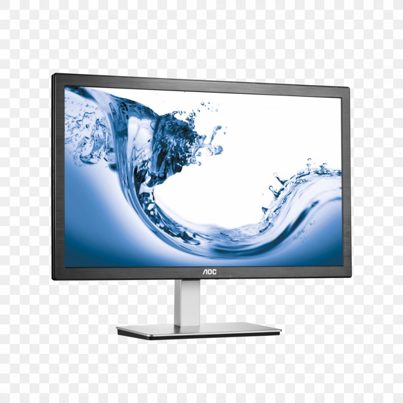 Computer Monitors AOC International 1080p Liquid-crystal Display VGA Connector, PNG, 1000x1000px, Computer Monitors, Aoc International, Brand, Computer, Computer Monitor Download Free