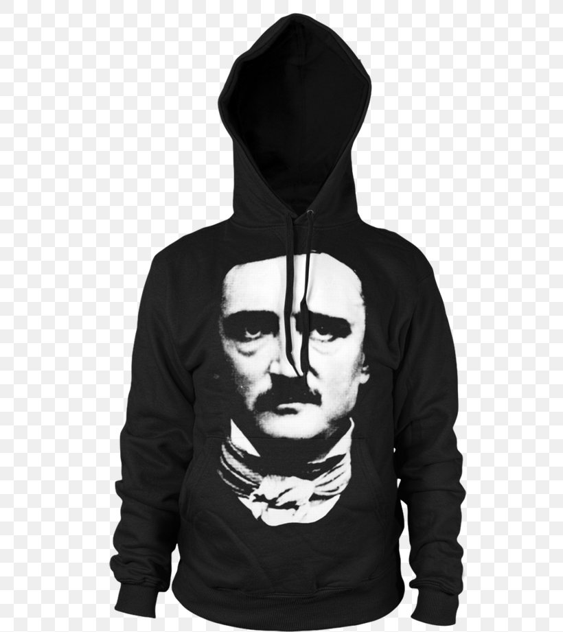 Edgar Allan Poe Hoodie A Dream Within A Dream The Raven Tales Of Mystery, PNG, 560x921px, Edgar Allan Poe, Black, Bluza, Clothing, Dream Download Free