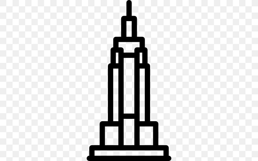 Empire State Building Willis Tower Petronas Towers, PNG, 512x512px, Empire State Building, Black And White, Building, Landmark, Monument Download Free