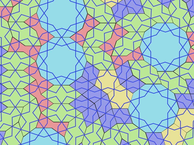 Islamic Golden Age Girih Tiles Penrose Tiling Tessellation Quasicrystal, PNG, 1280x960px, Islamic Golden Age, Architecture, Area, Art, Blue Download Free