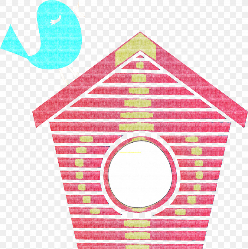 Pink Line, PNG, 2991x3000px, Cute Cartoon Bird, Bird House, Line, Pink Download Free