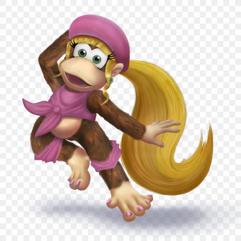 Donkey Kong Country 3: Dixie Kong's Double Trouble! Donkey Kong Country 2: Diddy's Kong Quest Super Smash Bros. For Nintendo 3DS And Wii U, PNG, 1500x1500px, Donkey Kong Country, Diddy Kong, Dixie Kong, Donkey Kong, Fictional Character Download Free