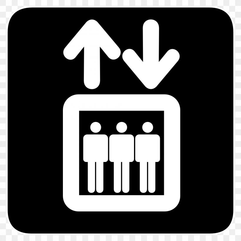 Elevator ADA Signs, PNG, 1000x1000px, Elevator, Ada Signs, Area, Black And White, Brand Download Free