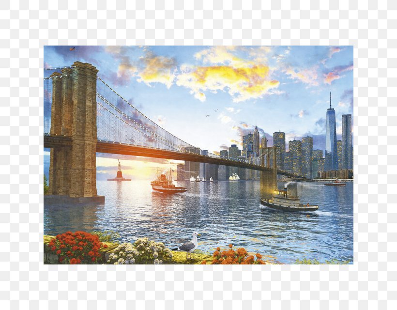 Jigsaw Puzzles Educa Borràs Brooklyn Bridge Toy, PNG, 640x640px, Jigsaw Puzzles, Brain Teaser, Bridge, Brooklyn, Brooklyn Bridge Download Free