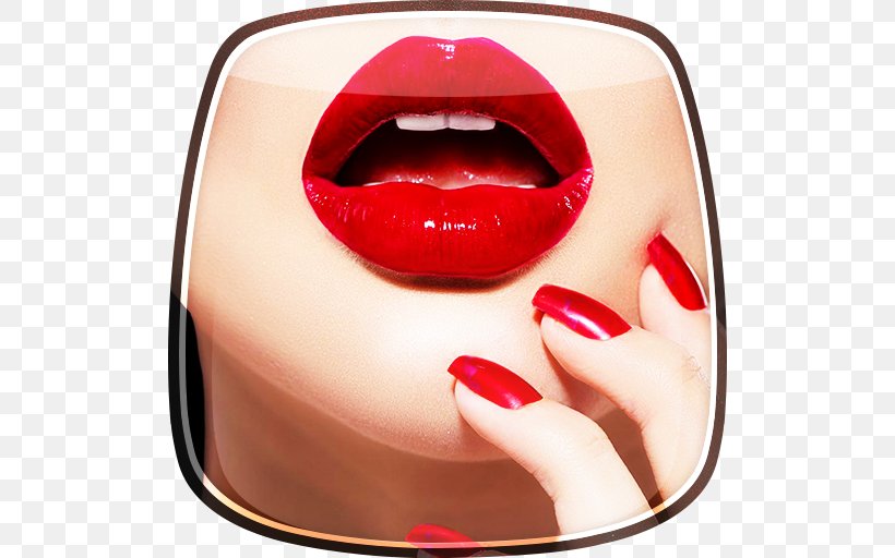 Lipstick Cosmetics Nail Red, PNG, 512x512px, Lip, Cosmetics, Face, Hair, Human Mouth Download Free