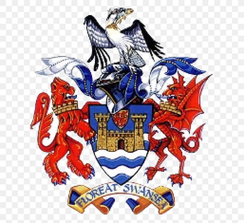 Swansea Coat Of Arms Sky Hawk Crest Heraldry, PNG, 750x750px, Swansea, City, Coat Of Arms, Crest, Family Download Free