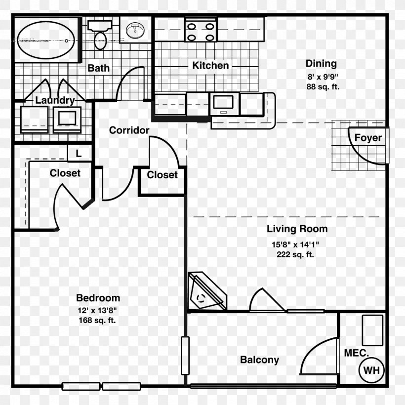 Floor Plan Paper House Plan Open Plan, PNG, 1200x1200px, Floor Plan, Apartment, Area, Bedroom, Black And White Download Free