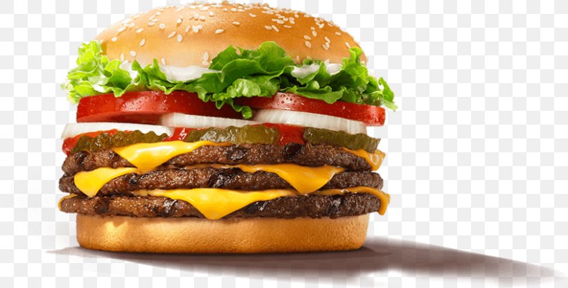 Whopper Big King Hamburger Burger King Cheeseburger, PNG, 844x429px, Whopper, American Cheese, American Food, Baconator, Baked Goods Download Free