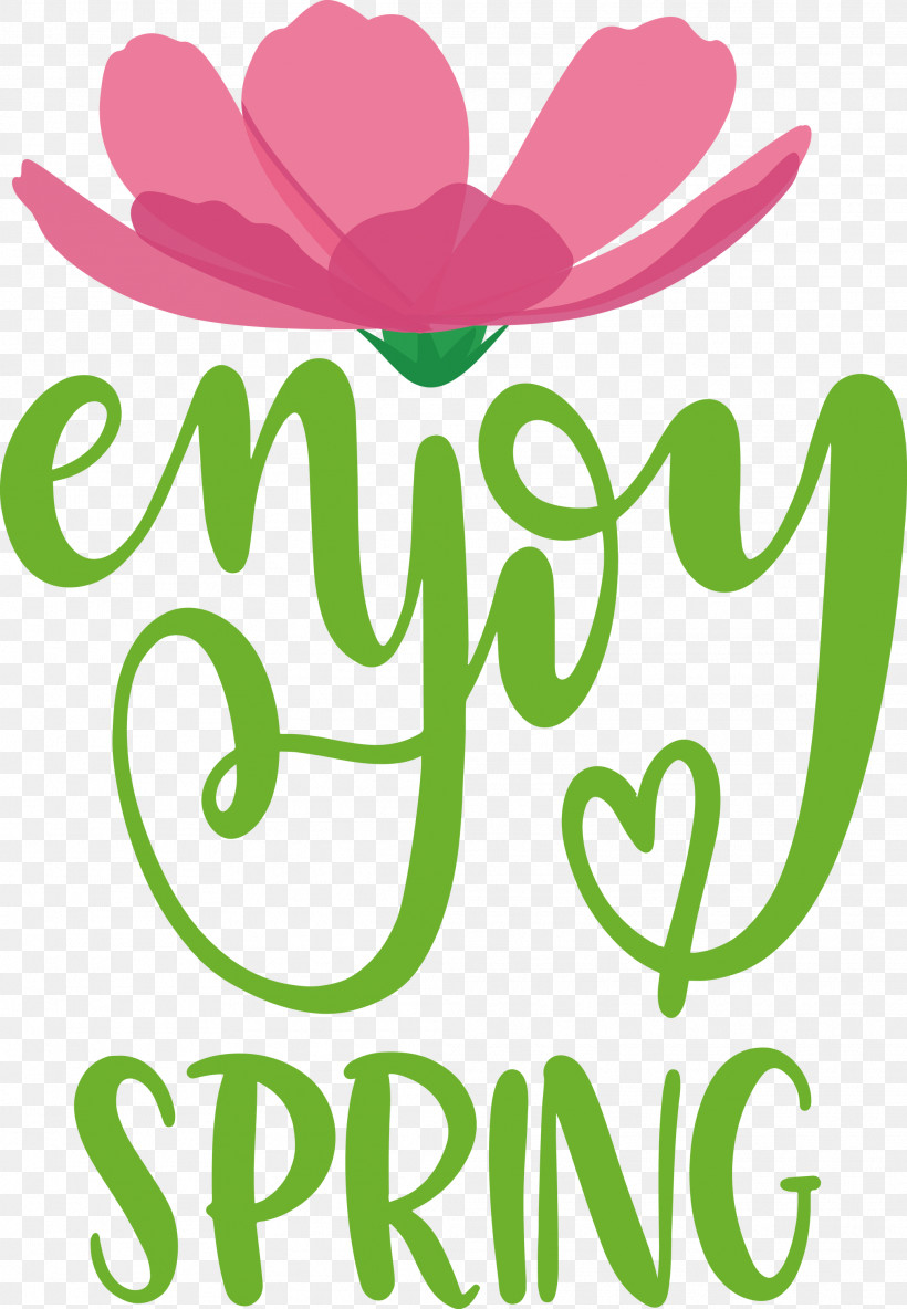 Enjoy Spring Spring, PNG, 2076x2999px, Spring, Floral Design, Happiness, Leaf, Line Download Free