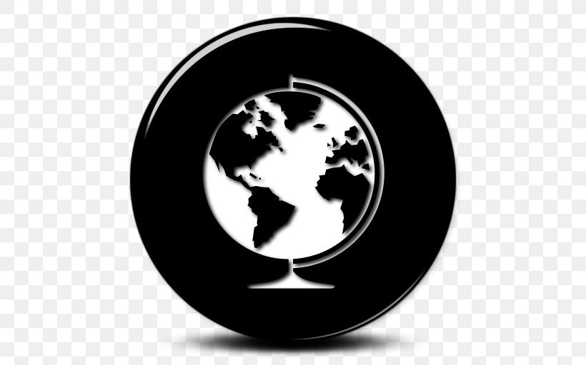 Globe World Map Earth, PNG, 512x512px, Globe, Black And White, Drawing, Earth, Map Download Free