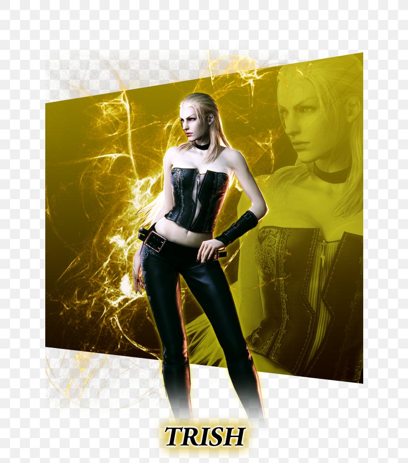 Devil May Cry 4 Trish Poster Graphic Design, PNG, 640x930px, Devil May Cry 4, Album Cover, Brand, Computer, Cosplay Download Free