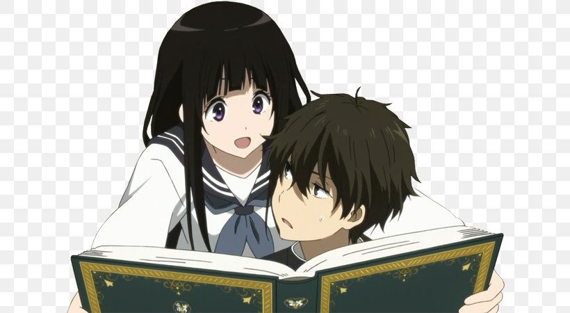 Hōtarō Oreki Eru Chitanda Hyouka Mayaka Ibara Satoshi Fukube, PNG, 638x450px, Watercolor, Cartoon, Flower, Frame, Heart Download Free