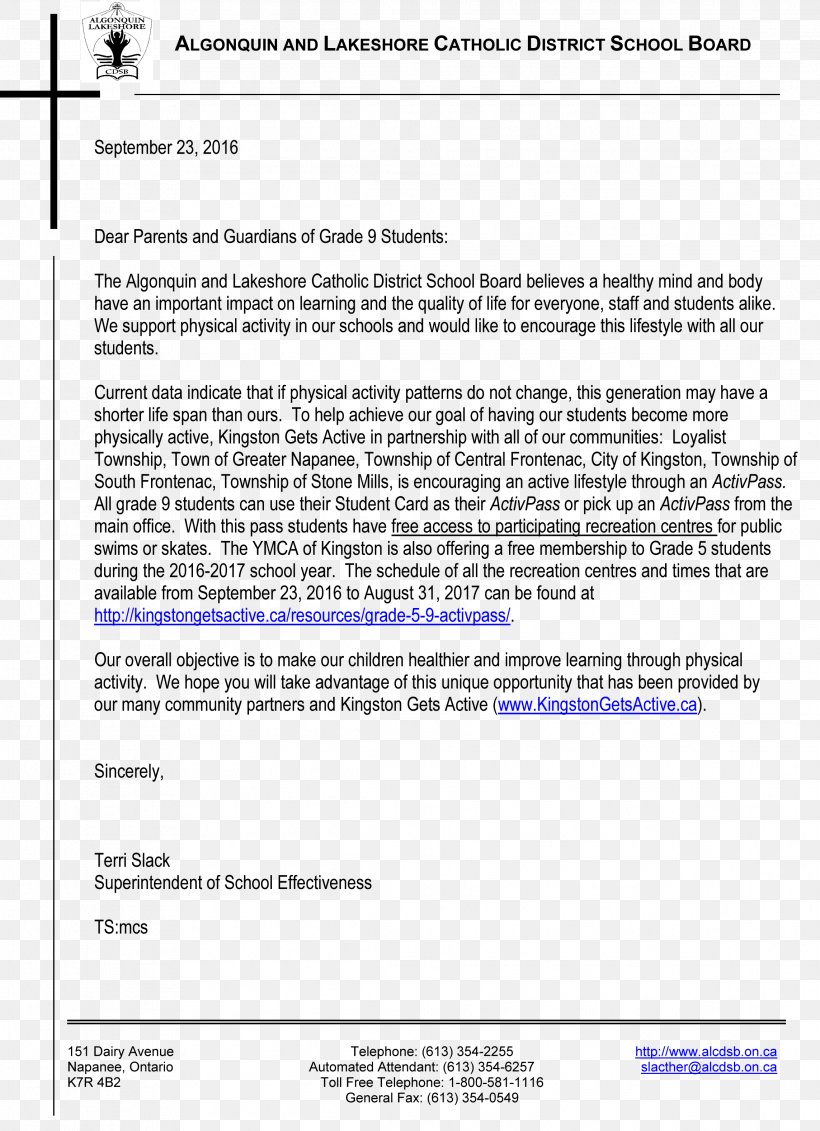 Algonquin And Lakeshore Catholic District School Board Student Holy Cross Catholic Secondary School Catholic School, PNG, 2286x3155px, Student, Area, Catholic School, College, Cover Letter Download Free