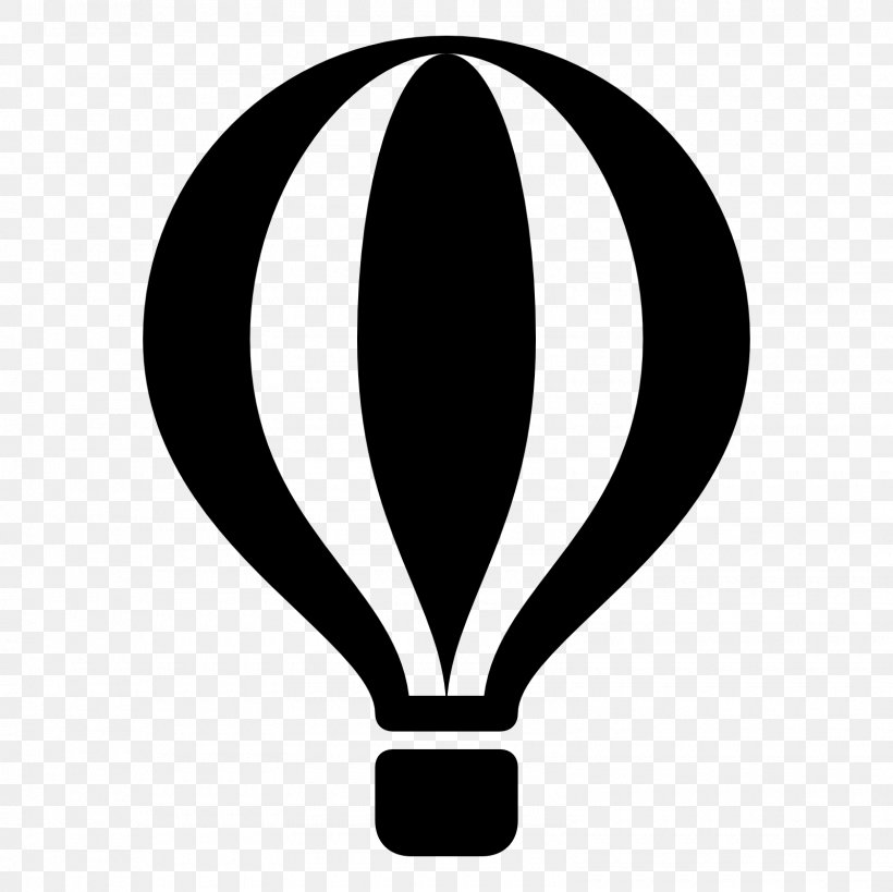 Hot Air Balloon, PNG, 1600x1600px, Hot Air Balloon, Balloon, Black, Black And White, Flat Design Download Free