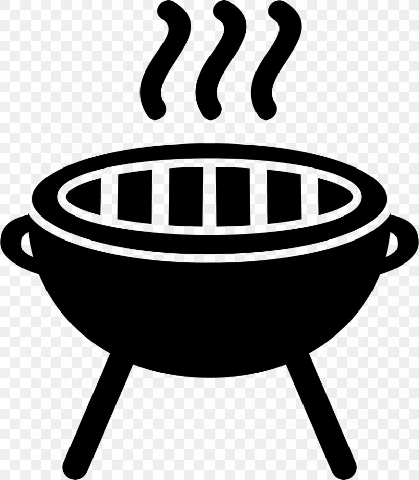 Barbecue Grill Barbecue Sauce Pig Roast Clip Art, PNG, 854x980px, Barbecue Grill, Barbecue Sauce, Black And White, Cooking, Cookware And Bakeware Download Free
