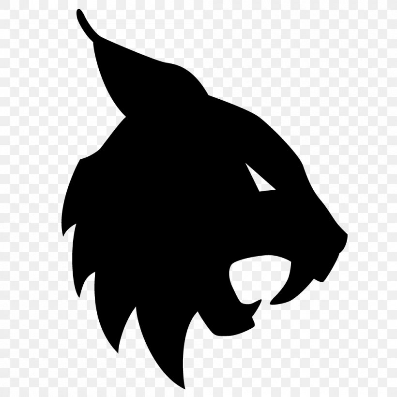 Cat Lynx Logo Mammal Carnivora, PNG, 1000x1000px, Cat, Animal, Black, Black And White, Carnivora Download Free